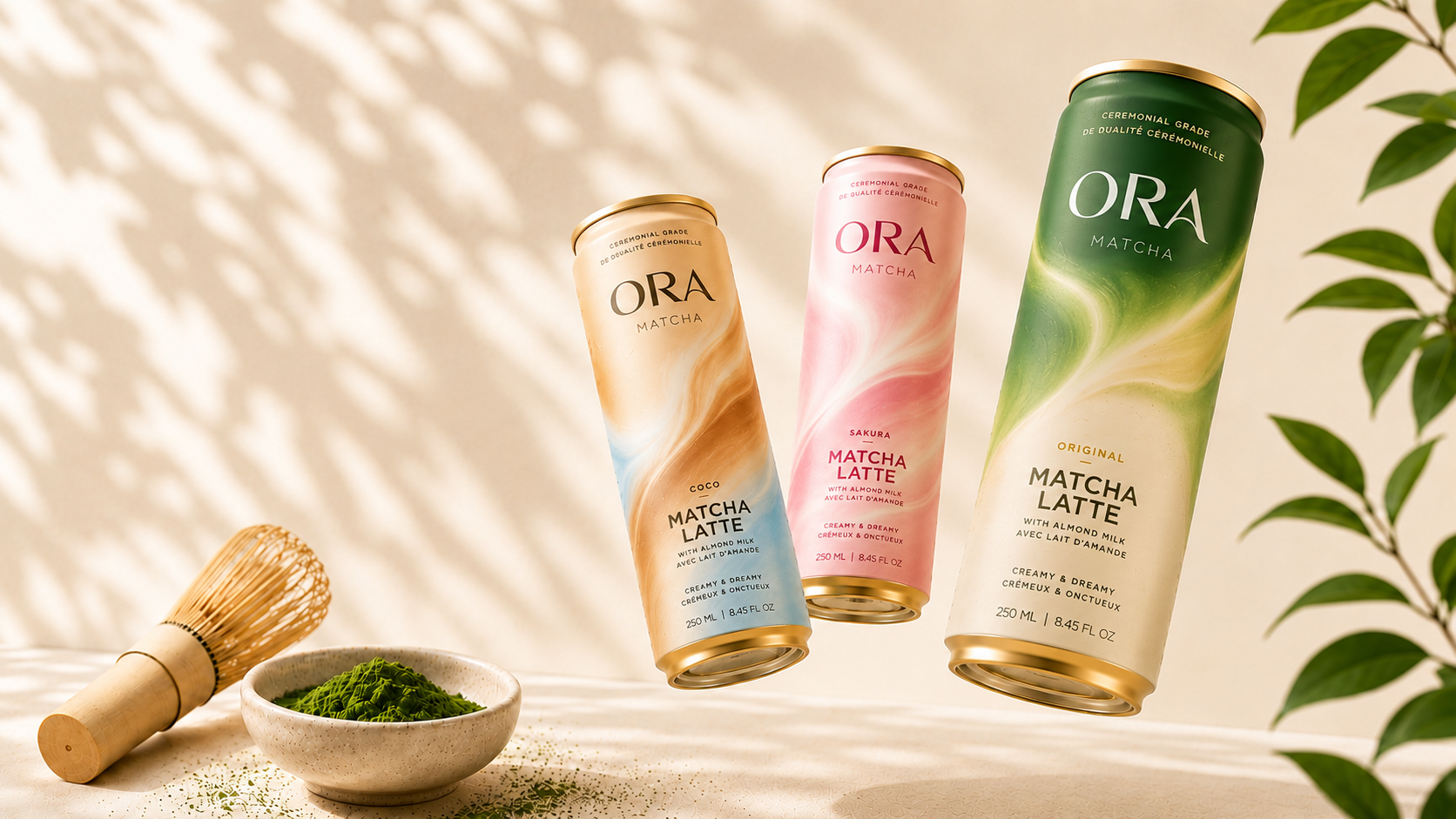 ORA Matcha Latte Cans
